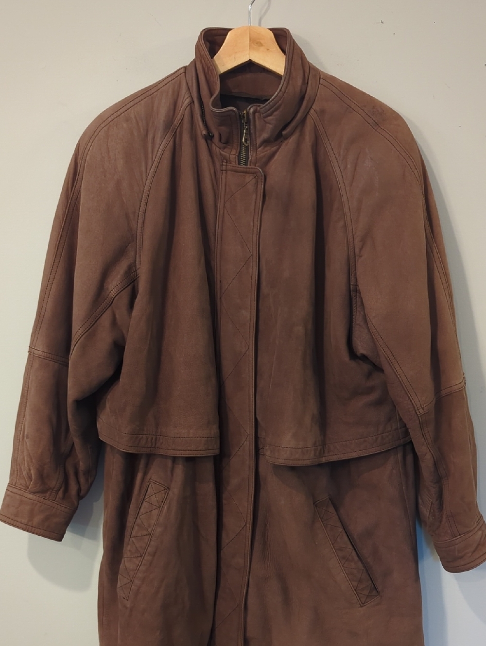 Wilsons Leather Brown Suede Coat‎ size Medium